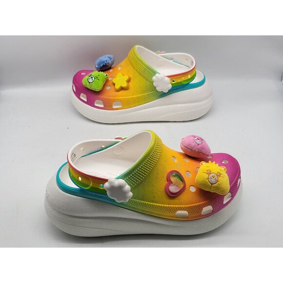 Crocs Care Bears Crush Clog Light-Up Rainbow Womens Shoes Size 7 - Picture 4 of 10